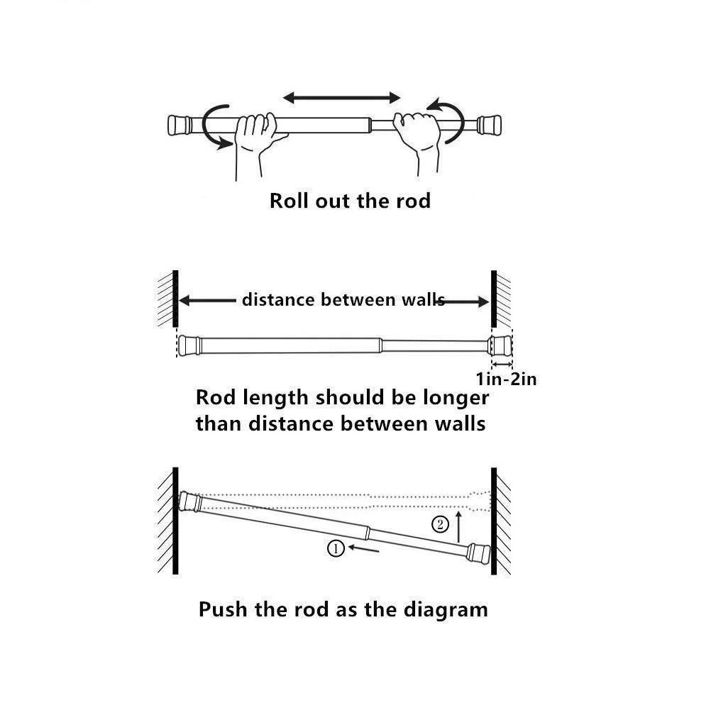 SmartFit Drill-Free Adjustable Rod - 1. Drill-Free Multifunctional Adjustable Rod
