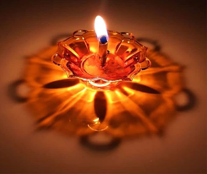Lotus 3D Reflection Water Sensor Led Diya - pack of 24